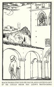 Kuvitus John Keatsin runoille: Isabella tai Basilikan ruukku (litho) tekijältä Robert Anning Bell