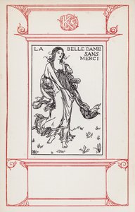 Kuvitus John Keatsin runoille: La Belle Dame Sans Merci (litho) tekijältä Robert Anning Bell