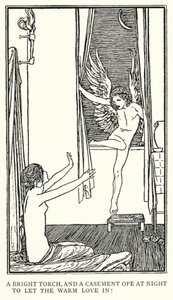 Kuvitus John Keatsin runoille: Oodi psyykelle (litho)