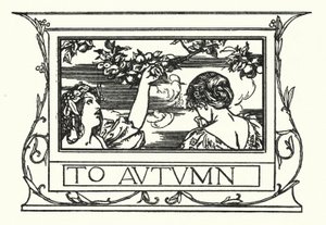 Kuvitus John Keatsin runoille: Syksylle (litho)