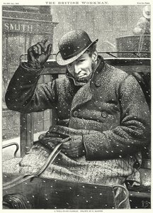Hyvin toimeentuleva Cabman (kaiverrus) tekijältä Robert Barnes