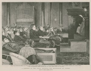Konsertti Royal Hospital for Incurables at Putneyssa (kaiverrus) tekijältä Robert Barnes