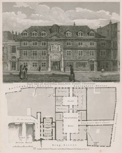 Länsinäkymä Blackwell Hallille, King Street, Cheapside