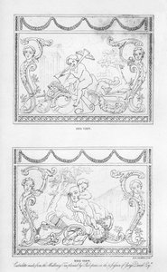 Veistetty kasetti, joka on valmistettu Shakespearen mulperipuusta, 1700-luvulta 1840.