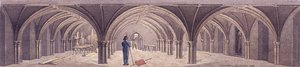Guildhall Crypt, Lontoo, 1821 tekijältä Robert Blemmell Schnebbelie