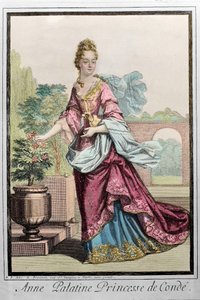 Anne Palatine, Conden prinsessa (Anne de Baviere (1648-1723) (Anne Henriette Julie de Baviere) (Anne Henriette of Baijeri) (Anna del Palatinato) - kaiverrus Robert Bonnart -