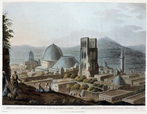 Jerusalem ja Pyhän haudan kirkko - kohdassa "Pyhät paikat" R. Bowyerin alkuperäisten piirustusten mukaan