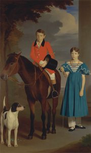 John Gubbins Newton ja hänen sisarensa Mary Newton tekijältä Robert Burnard