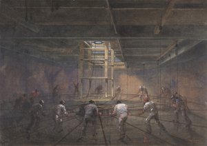 Näkymä yhden Great Easternin tankin sisäpuolelta, 1865-66. tekijältä Robert Charles Dudley