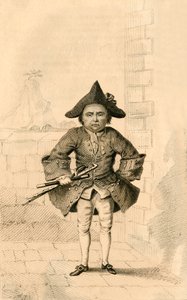 Chevalier Desseasau, merkittävä turhamaisuudestaan, 1821. tekijältä Robert Cooper