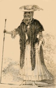 Jane Lewson, ikänsä ja erityispiirteensä vuoksi merkittävä, 1821. tekijältä Robert Cooper