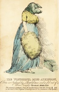 Pig-Faced Lady, kuuluisa Lontoossa noin vuonna 1815.