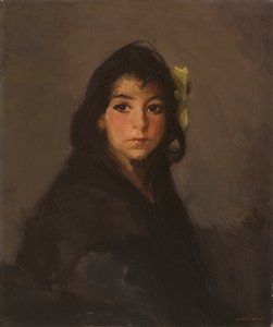 Mustalaistyttö, 1912 tekijältä Robert Cozad Henri