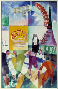 Cardiffin joukkue. Robert Delaunayn (1885-1941) maalaus tekijältä Robert Delaunay