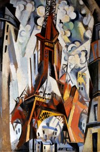 Eiffel-torni, 1910-1911 tekijältä Robert Delaunay