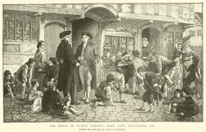 Pyhäkoulujen alkuperä, Hare Lane, Gloucester, 1780
