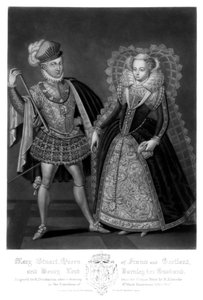 Mary Stuart, Ranskan ja Skotlannin kuningatar, ja Henry Lord Darnley, hänen miehensä, 1816.
