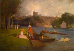 Thames Windsorissa (öljy aluksella)