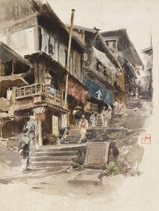 Katu Ikaossa, Japanissa II, 1890 tekijältä Robert Frederick Blum