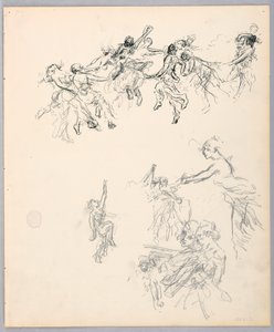 Piirustus, Tanssivat hahmot, 1882-83 tekijältä Robert Frederick Blum