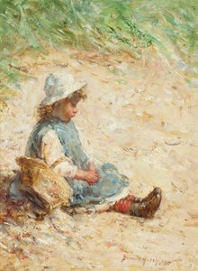 On the Beach (öljy paneeliin)