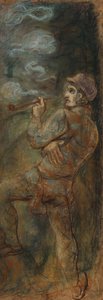 Tupakoitsija, 1917. tekijältä Robert Genin
