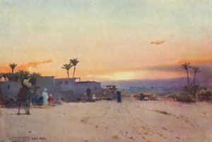 Fellah Village, 1880, 1904 tekijältä Robert George Talbot Kelly