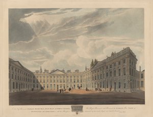 Peckwater Quadrangle, Christ Church, Oxford tekijältä Robert Havell