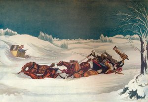 Liverpool Mail lähellä St Albansia, 1800-luku tekijältä Robert Havell