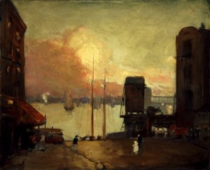 Cumulus-pilvet, East River, 1901-1902.