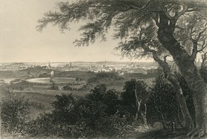 "Baltimoren kaupunki Druid Hill Parkista", 1874.