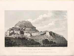Illustrasjon hentet fra boken Valitse näkymät Mysore, Tippoon maa Sultan av Home, Robert og utgitt av Julkaisija Mr. Bowyer (gb, 1794)