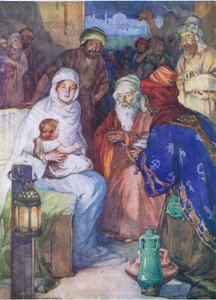 Idän viisaat, Thomas Nelsonin julkaisemasta Raamatun kuvakirjasta, n. 1950