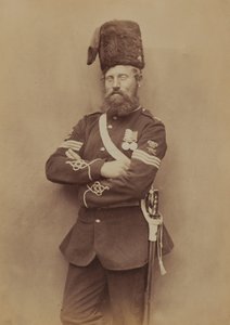 Kersantti Glasgow, kuninkaallinen tykistö, 1856 (seepiakuva).
