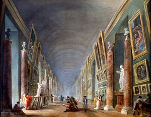 "The Grand Gallery, Louvre, Pariisi", 1801-1805