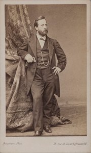 Taidemaalari Ludwig Knausin muotokuva 1829-1910. tekijältä Robert Jefferson Bingham