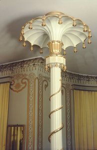 Yksityiskohta pylväästä pohjoisessa piirustushuoneessa, 1815-23 kuva tekijältä Robert Jones