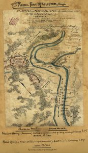 Toinen hyökkäys Fort McAllisteriin Ogeechee-joella, Georgia LOC gvhs01.vhs00278