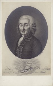 Luigi Boccherini, italialainen säveltäjä ja sellisti (1743-1805). tekijältä Robert Lefevre