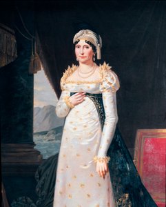 Muotokuva Laetitia Bonapartesta (Letizia Maria Ramolino) (1750-1836), Napoleon Bonaparte Detailin äidistä. Robert Lefevren (1755-1830) maalaus Museo Napoleonico, Rooma tekijältä Robert Lefevre