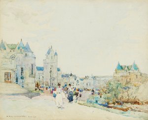 Promenade (akvarelli) tekijältä Robert McGowan Coventry