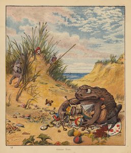 Kitten pyhiinvaeltajat: Ahne rupikonna (väri litho) tekijältä Robert Michael Ballantyne