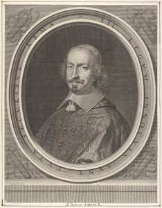 Kardinaali Jules Mazarin, n. 1652. tekijältä Robert Nanteuil