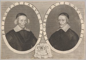 Pierre ja Jacques Dupuyn kaksoismuotokuva, n. 1648-49. tekijältä Robert Nanteuil