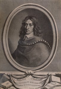 John Evelyn, englantilainen kirjailija, puutarhuri ja päiväkirjan kirjoittaja, c1650 1894 tekijältä Robert Nanteuil