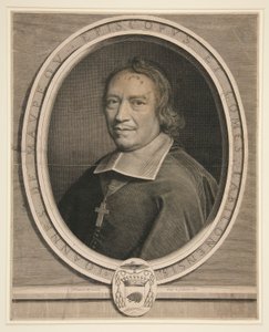 Chalons-sur-Saonen piispan ja kreivin Jean de Maupeoun muotokuva tekijältä Robert Nanteuil