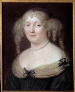 Muotokuva Marie de Rabutin-Chantalista (Rabutin Chantal), Marquise de Sevigne dit Madame de Sevigne (1626-1696), kirjainnainen. Bussy-Rabutinin linna. Robert Nanteuilin (1623-1678) maalaus. Karnevaalimuseo. tekijältä Robert Nanteuil