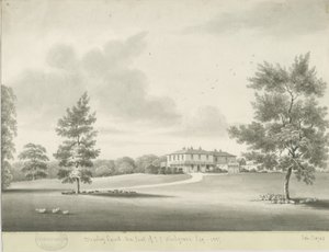 Moseley Court: seepiapesupiirustus, 1837