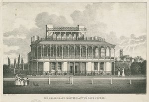 Wolverhampton - Grand Stand kilparadalla: litografia, nd [1800-luvun puoliväli] tekijältä Robert Noyes