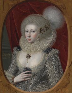 Naisen muotokuva, mahdollisesti Elizabeth Pope (n. 1585; asui 1624)